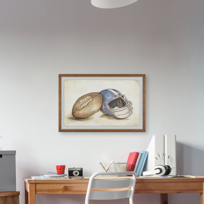 Garber 'Football Gear' Framed Print