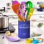 Ensemble d'ustensiles de cuisine Chef 33 pièces, ensemble de spatules antiadhésives en silicone avec support,-86180576