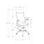 Fauteuil de bureau ergonomique, tissu gris, base en métal blanc, filet contemporain rotatif à 360 degrés, hauteur réglable