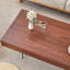 Table basse en panneau de fibres à densité moyenne Natural Style - 39,3 po x 21,6 po avec pieds en verre trempé.-907536438