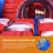 JumpOrange Ocean Battle Water Slide and Obstacle Course (with Blower and Pool), Left Side