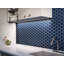 Carreau de mosaïque en verre 3 po 10,25 po x 11,75 po Beehive-102455799