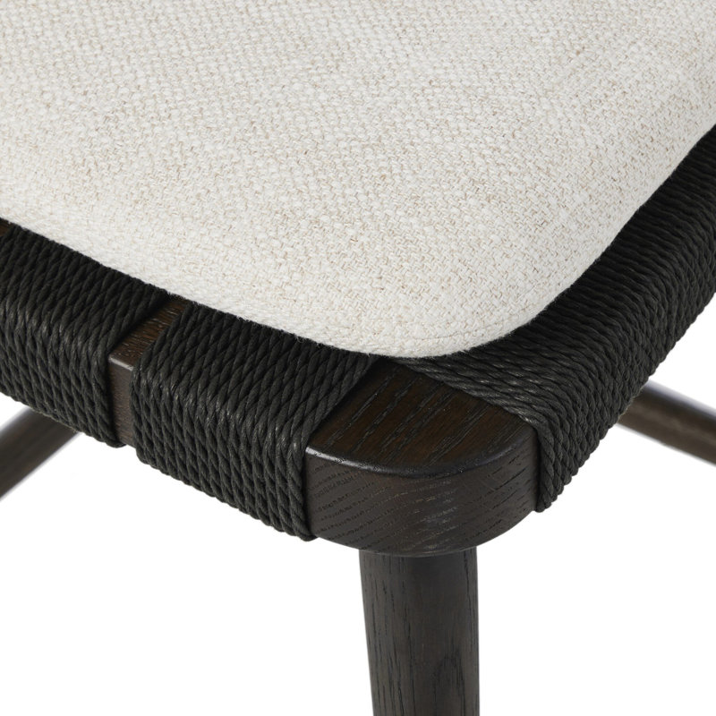 Kershaw Upholstered Stool with Solid Wood Frame
