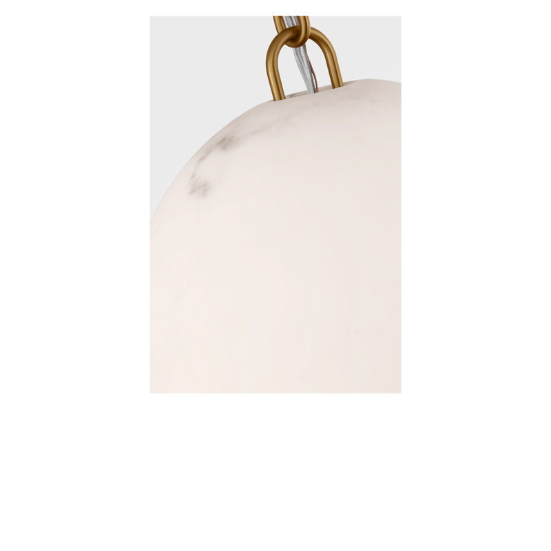 Savina Pendant, Burnished Brass, 72.88" H x 18.13" W x 18.13" D