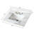 31" White Vanity Top - Rectangular Sink & 4" Backsplash Elegant Style 31 Inch 4
