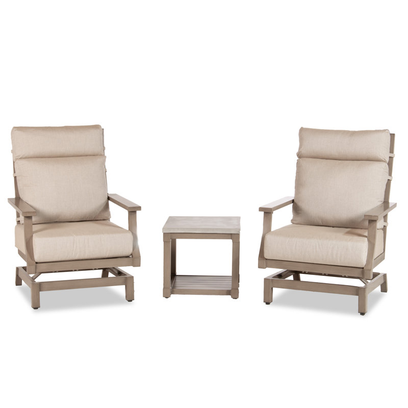 Bungalow Outdoor 3 - Piece Conversation Set, Beige