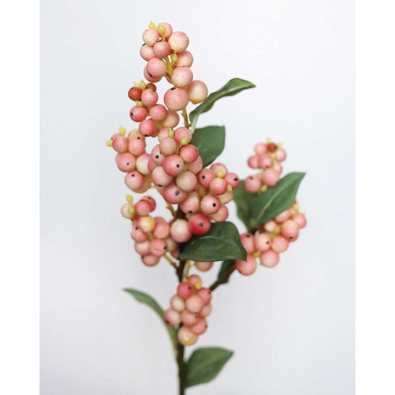 Rose artificielle rose 20,5 po, Pink