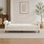 Banquette rembourrée moderne avec accoudoirs et rangement