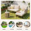Beige Outdoor Furniture Set With Cushions