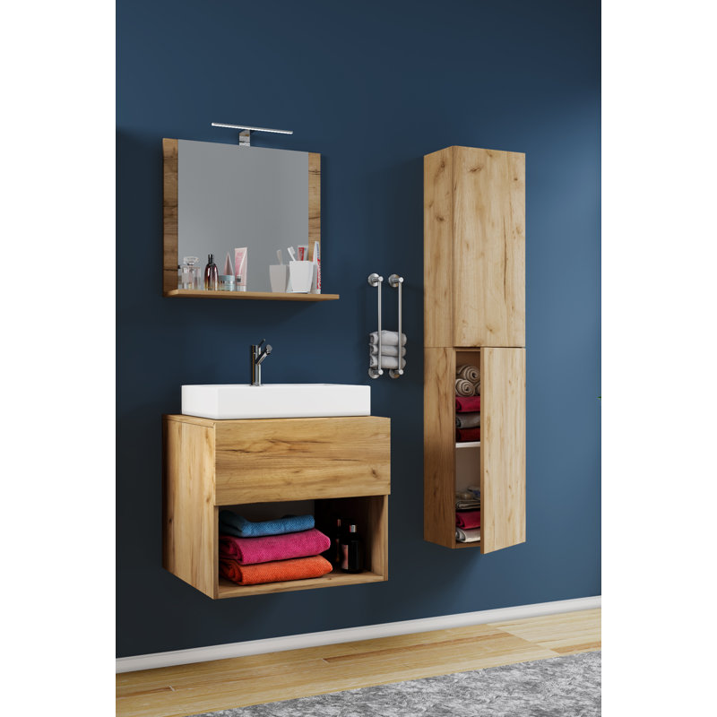 Corundum Bathroom Furniture Suite, Brown