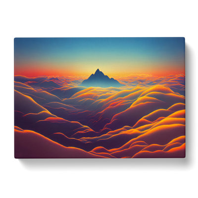 Intoxicating Mountain Sunset - Wrapped Canvas