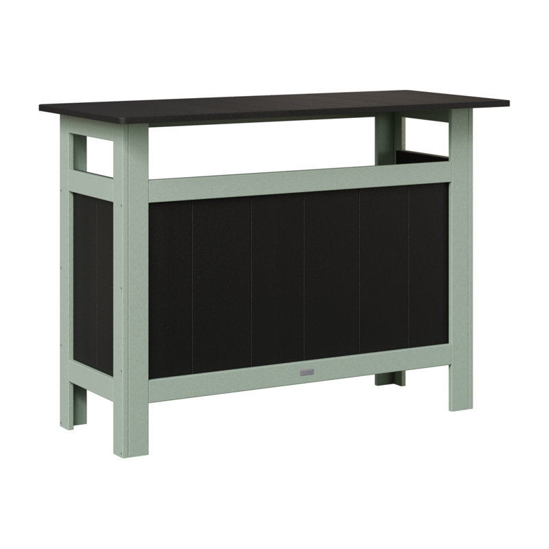 Berlin Gardens Outdoor Bar, Black, Seafoam
