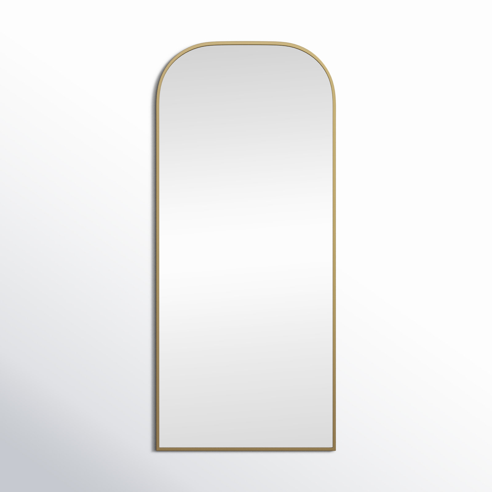 Sabine Metal Wide Arch Wall Mirror, 76" x 32", Brass