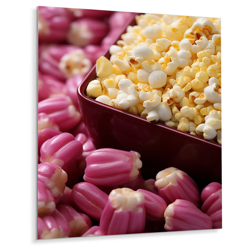 Écran Popcorn Elegance III - Art mural en métal Popcorn, H 20 po x l 12 po x P 1 po