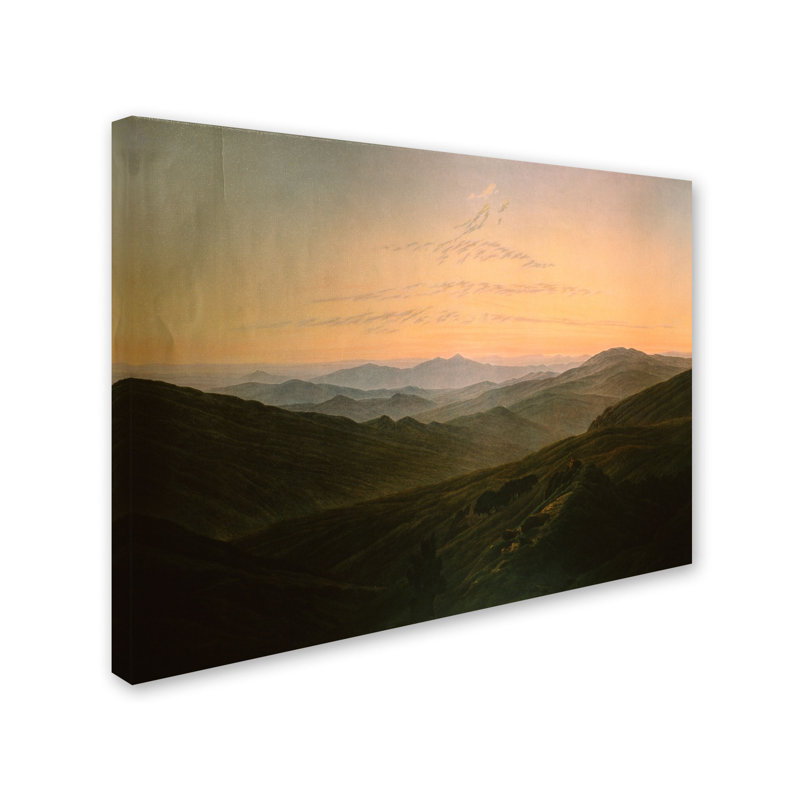 « aube », impression sur toile tendue, H 14 po x l 19 po x P 2 po