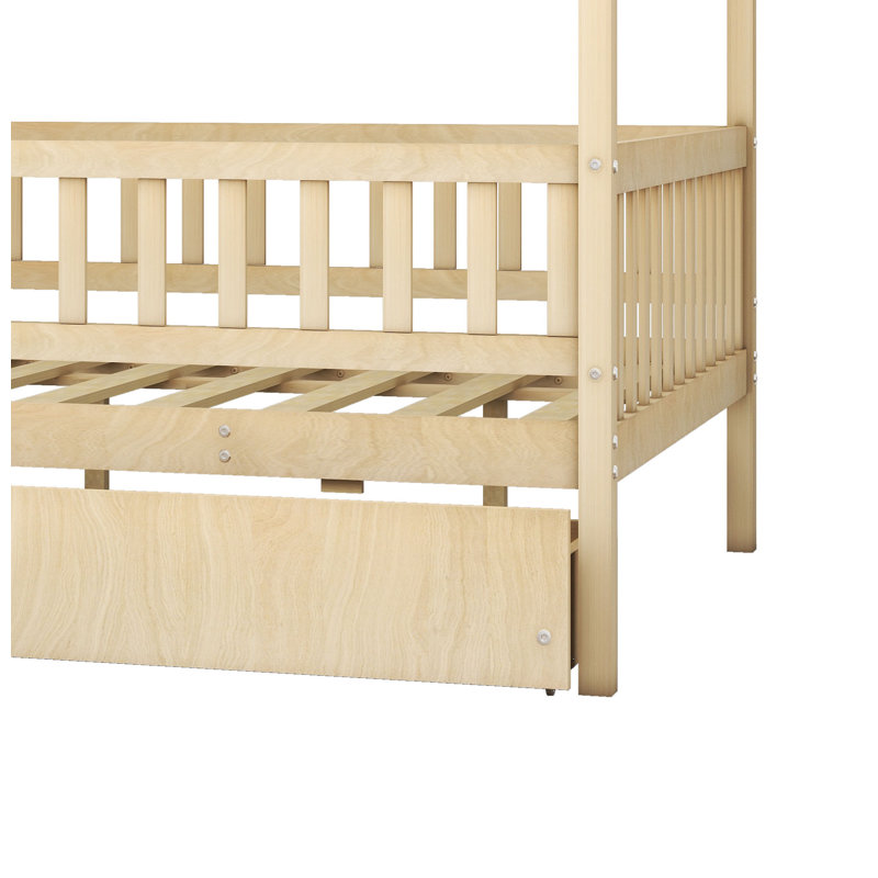 Hann Kids House Bed, Natural, Full