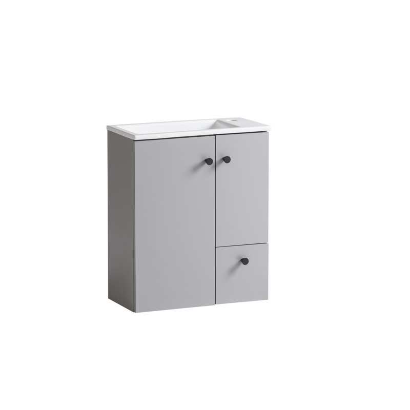Balto Freestanding Bathroom Storage Cabinet, Gray
