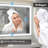 Lunara Independent Dual Backlit&Front Lights LED Wall Mirror, Rounded Corner Matte Black Metal Framed Bathroom Mirror with Tempered Glass-1504490815
