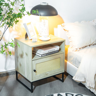 Hopland 48cm W Manufactured Wood Bedside Table