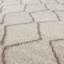 Moroccan Shaggy Collection Rugs Boho Design in Ivory/Beige-108648328
