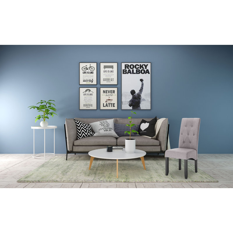 Brophy Upholstered Dining Chair, Grey