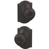 Andover Keyed Entry Knob with Camelot Trim
