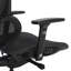 Chaise de bureau ergonomique en filet Omega O-2 Tech avec appui-tête / soutien lombaire réglable - noir