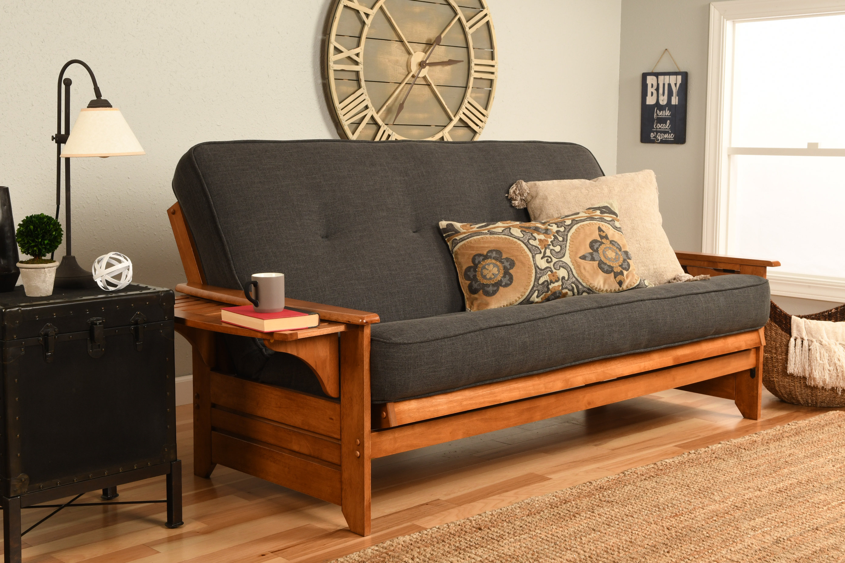 Winston Porter Johnte 82'' Wide Full Futon And Mattress & Reviews | Wayfair