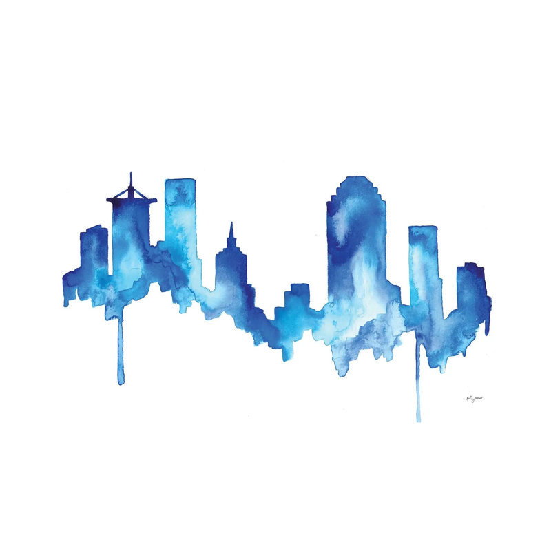 Tulsa Skyline 1 Piece Wrapped Canvas Painting