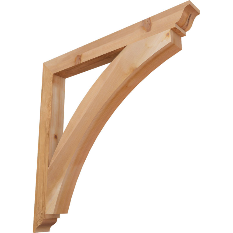 Support traditionnel Thorton, H 40 po x l 3,5 po x P 40 po, Cèdre rouge de l'Ouest (lisse)