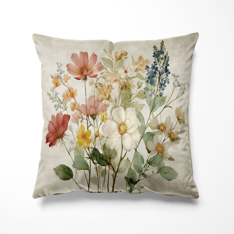 Coussin Wildflowers, H 20 po x l 20 po