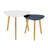 2 Piece Bamboo Nesting Triangle Coffee Table-668653802