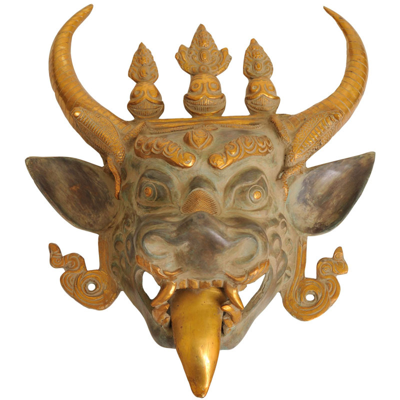 Masque mural Yamantaka (divinité bouddhiste tibétaine)