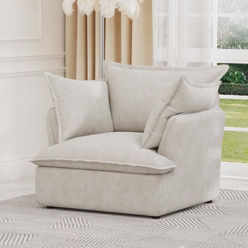 Fauteuil en chenille - fauteuil d'appoint moderne et fauteuil simple