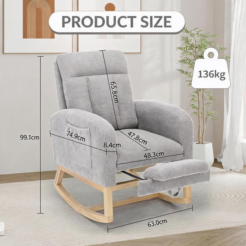 Outdoor Lounge Chair, Light gray