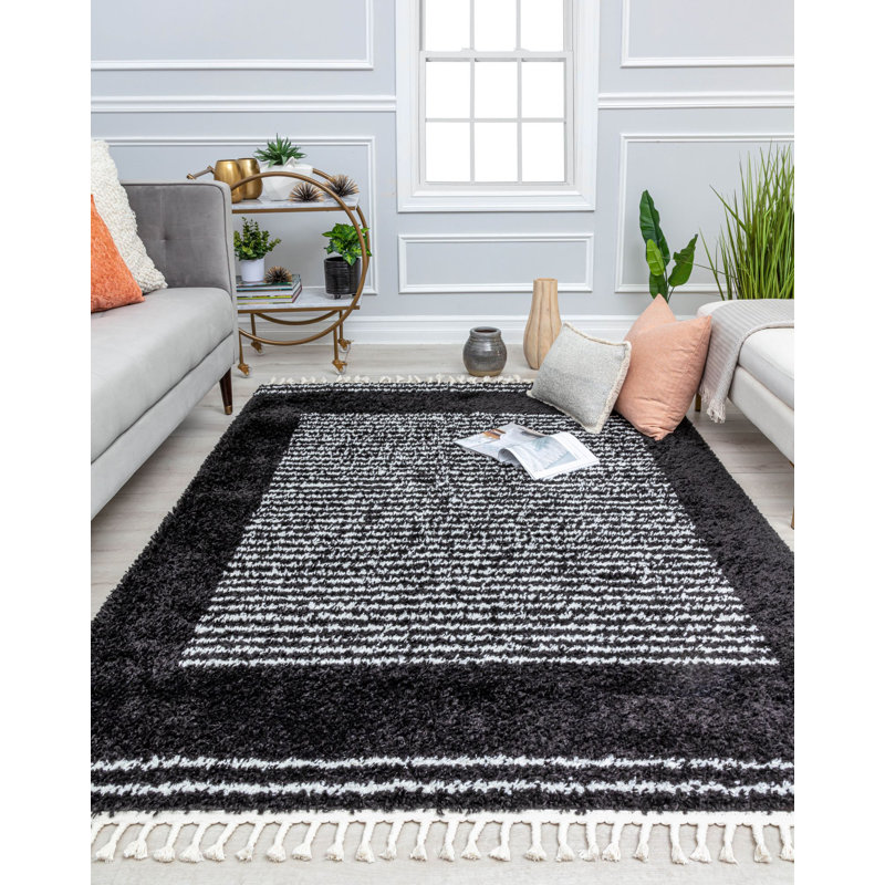 Tapis moderne Colletti Bennett, Tapis de couloir 2 pi 6 po x 8 pi