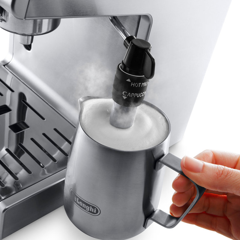 De'Longhi 15 Bar Espresso and Cappuccino Machine with Premium Adjustable Frother, Silver