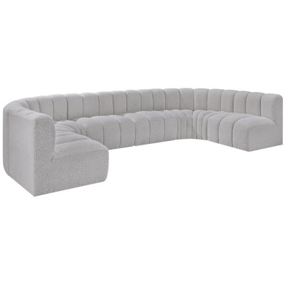 Kiriakos Upholstered Curved Sectional Reversible