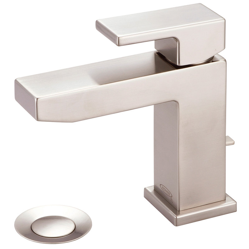 Mod Single-handle Bathroom Faucet with Drain Assembly, Brushed Nickel