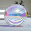 Boule à facettes gonflable géante irisée réutilisable Yescom de 152 cm (60 pouces) - Décoration disco suspendue pour fêtes, mariages, concerts et scènes-859607105-870366082