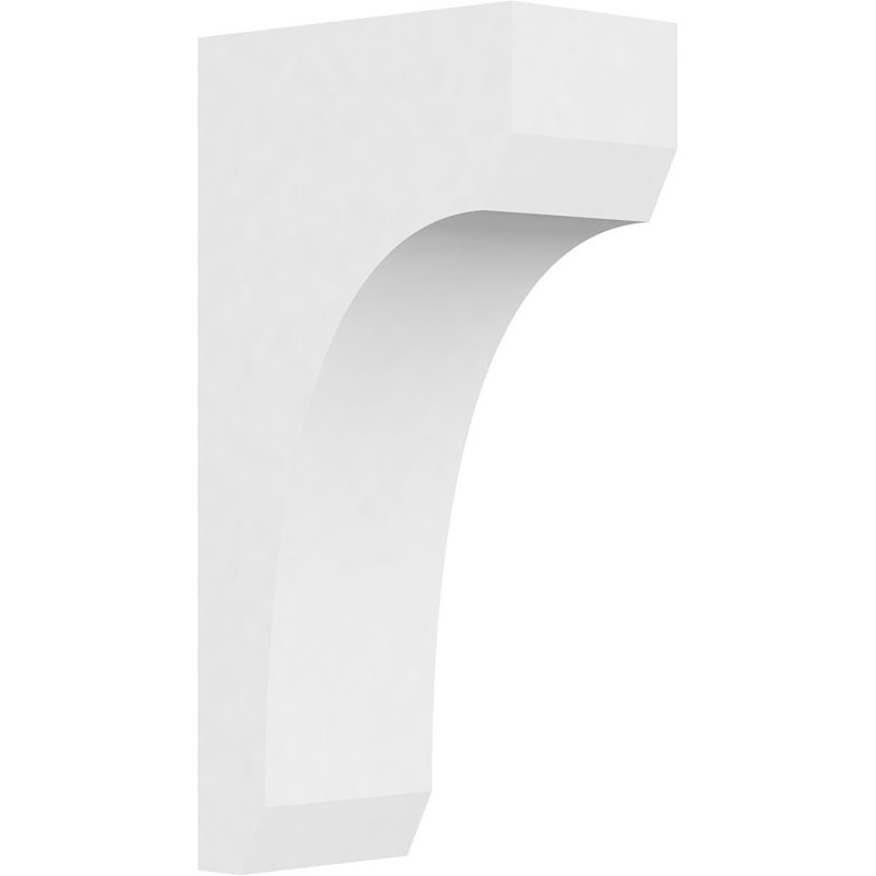 Corbeau standard en PVC de qualité architecturale standard, H 12 po x l 3 po x P 6 po