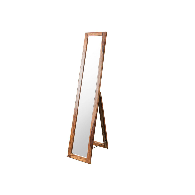 Toronto Wood Floor Mirror, Walnut