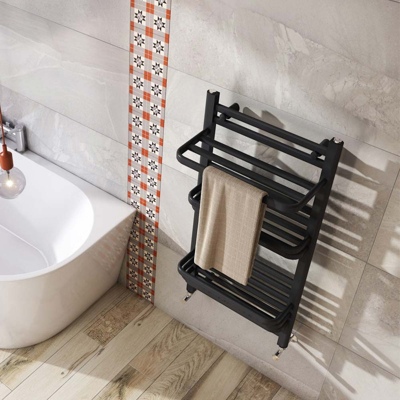 Straight Towel Rail Heated Towel Rails, Anthracite