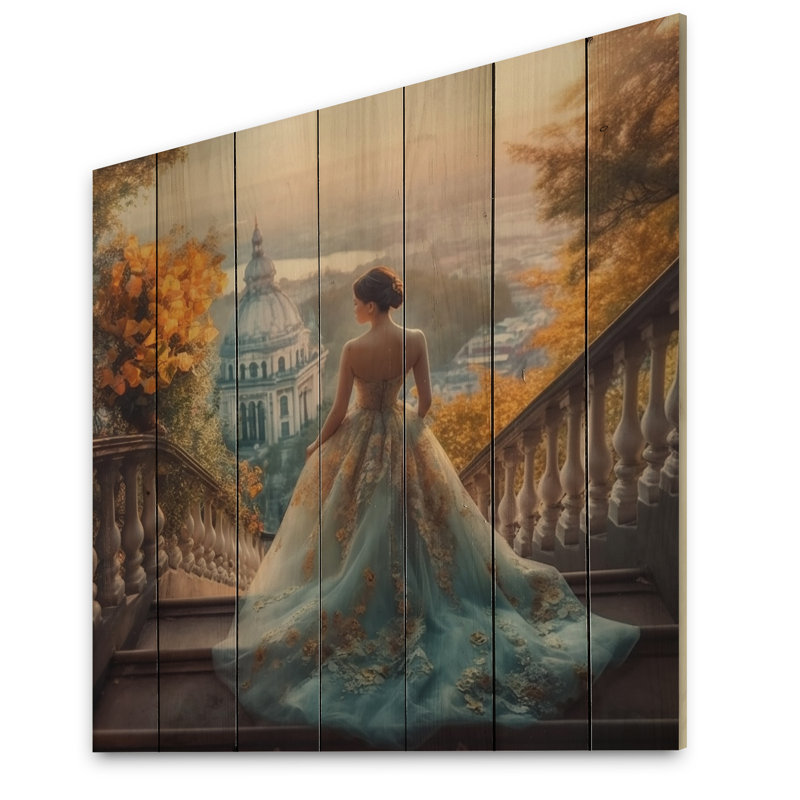 «Dreamy Wedding Day III» sur impression sur bois, H 15 po x l 15 po x P 0,78 po