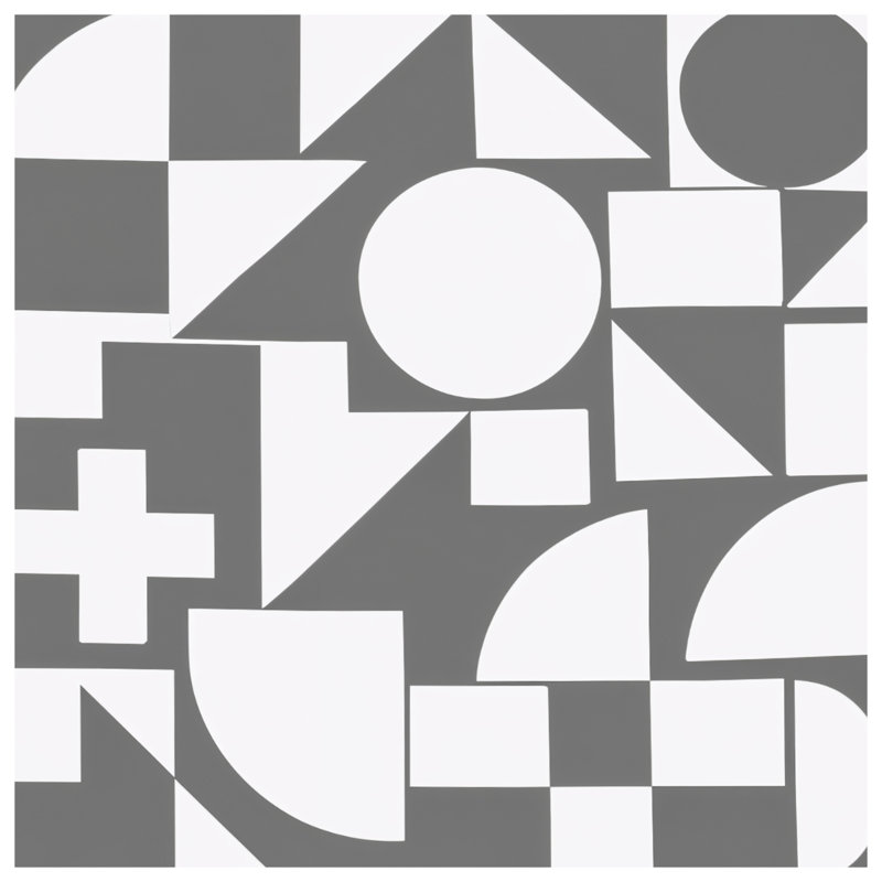 Coussins décoratifs gris à motif géométrique, 18 x 18 inches