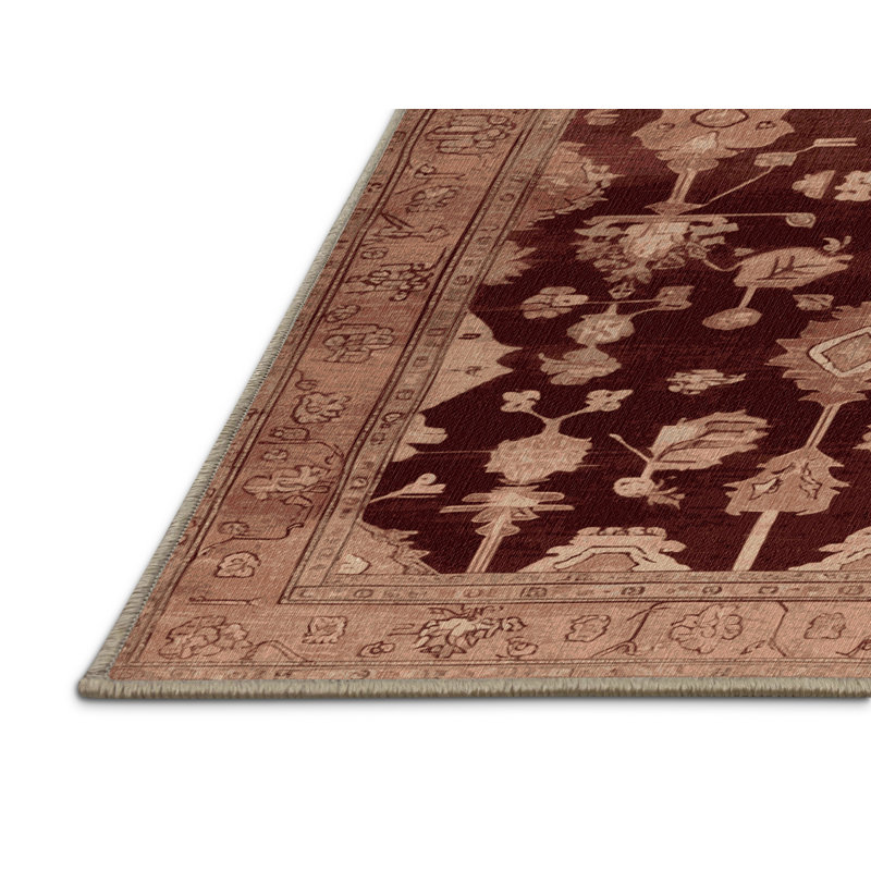 Tapis brun lavable à la machine, Rectangulaire 2 pi x 3 pi