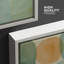 Doux sauge, bleu, orange, forme abstraite, décoration murale pour le salon-128139000-128139003
