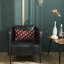 Housse de coussin moderne à motif géométrique noir Eliazbeth-352741085