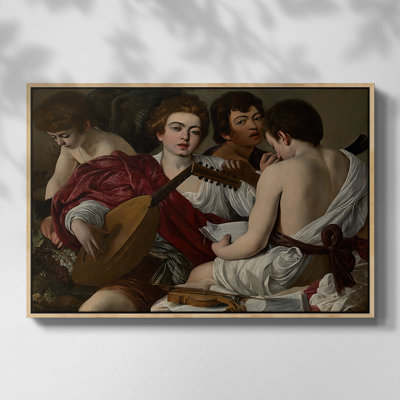 Les Musiciens, c. 1595 - Toile tendue avec châssis Caravaggio