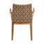 Chaise de salle à manger bali & pari Storsel en rotin naturel et bois de teck, bicolore marron